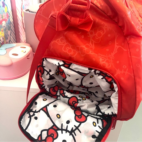Hello Kitty Bags Hello Kitty X Herschel Collab Red Duffel Duffle